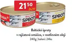 Qanto Baltické šproty v rajčatové omáčce, v rostlinném oleji nabídka