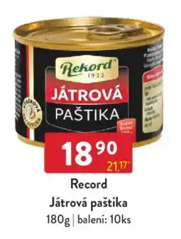 Qanto Record Játrová paštika nabídka