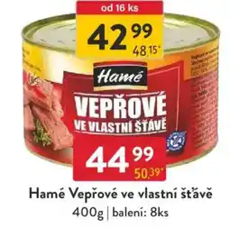 Qanto Hamé Vepřové ve vlastní šťávě nabídka