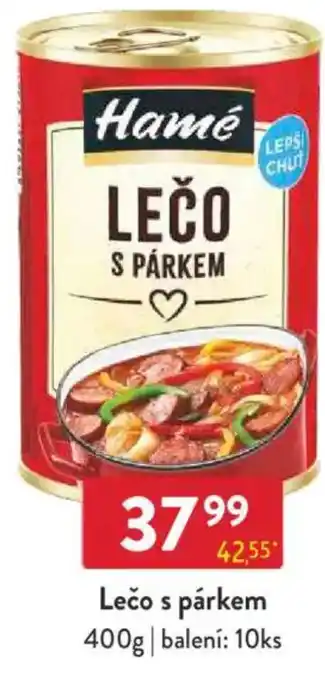 Qanto Hamé Lečo s párkem nabídka