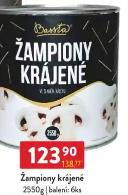 Qanto Žampiony krájené nabídka