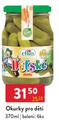 Qanto Okurky pro děti nabídka
