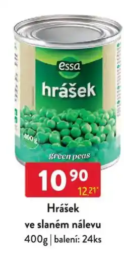 Qanto Essa Hrášek ve slaném nálevu nabídka