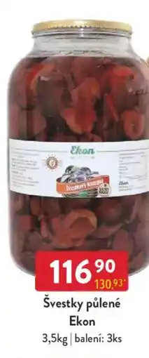 Qanto Švestky půlené Ekon nabídka