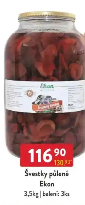 Qanto Švestky půlené Ekon nabídka