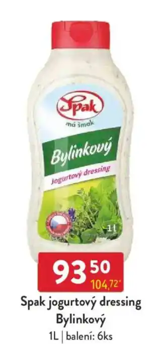 Qanto Spak jogurtový dressing Bylinkový nabídka