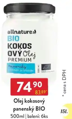 Qanto Olej kokosový panenský Bio nabídka