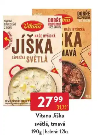 Qanto Vitana Jíška světlá, tmavá nabídka