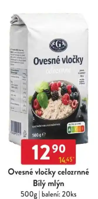 Qanto Ovesné vločky celozrnné Bílý mlýn nabídka