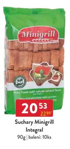Qanto Suchary Minigrill Integral nabídka