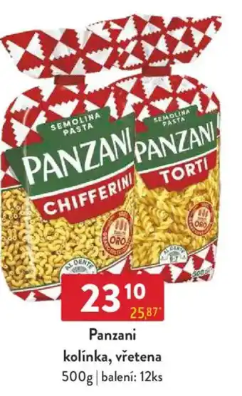 Qanto Panzani kolínka, vřetena nabídka