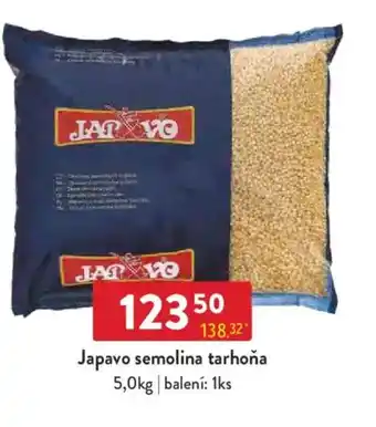 Qanto Japavo semolina tarhoňa nabídka