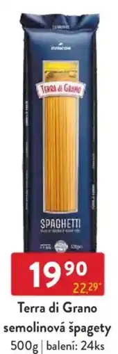 Qanto Terra di Grano semolinová špagety nabídka