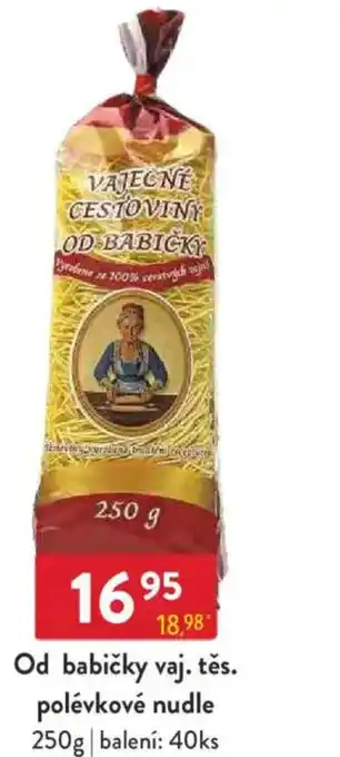 Qanto Od babičky vaj. těs. polévkové nudle nabídka