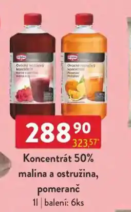 Qanto Dr.Oetker Koncentrát 50% malina a ostružina, pomeranč nabídka