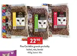 Qanto Fine Cat Adlut granule pro kočky kuřecí, mix, hovězí nabídka