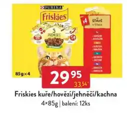 Qanto Friskies kuře/hovězí/jehněčí/kachna nabídka