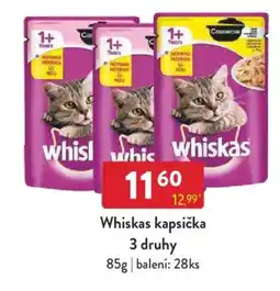 Qanto Whiskas kapsička 3 druhy nabídka