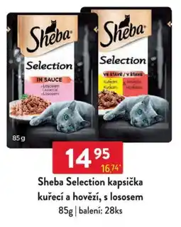 Qanto Sheba Selection kapsička kuřecí a hovězí, s lososem nabídka
