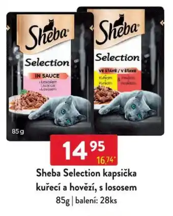 Qanto Sheba Selection kapsička kuřecí a hovězí, s lososem nabídka