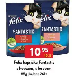Qanto Felix kapsička Fantastic s hovězím, s lososem nabídka