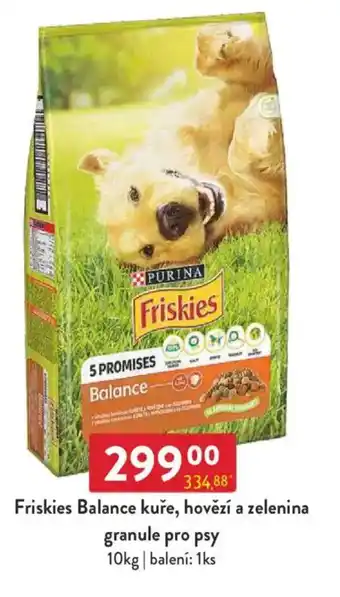 Qanto Friskies Balance kuře, hovězí a zelenina granule pro psy nabídka