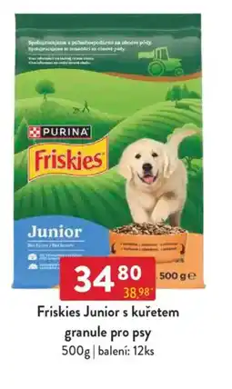 Qanto Friskies Junior s kuřetem granule pro psy nabídka