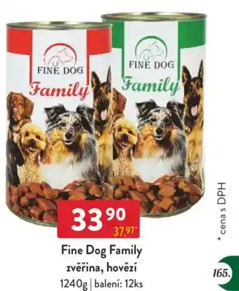 Qanto Fine Dog Family zvěřina, hovězí nabídka