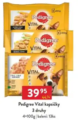 Qanto Pedigree Vital kapsičky 3 druhy nabídka