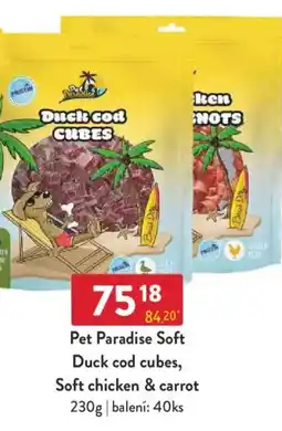 Qanto Pet Paradise Soft Duck cod cubes, Soft chicken & carrot nabídka