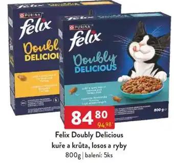 Qanto Felix Doubly Delicious kuře a krůta, losos a ryby nabídka