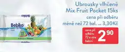 Qanto Ubrousky vlhčené Mix Fruit Pocket nabídka