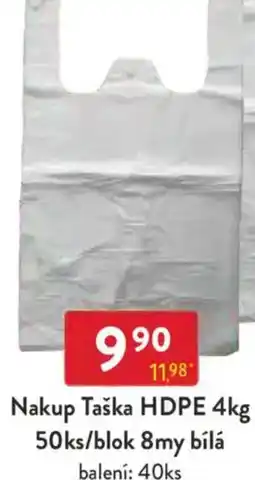 Qanto Nakup Taška HDPE 4kg 8my bílá nabídka