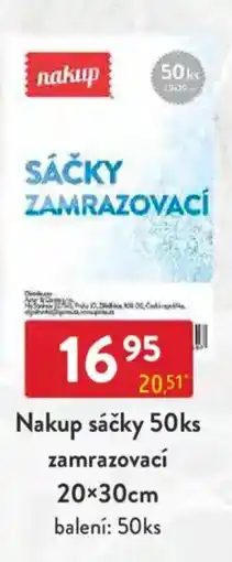 Qanto Nakup sáčky zamrazovací nabídka