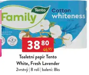 Qanto Toaletní papír Tento White, Fresh Lavender nabídka