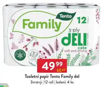 Qanto Toaletní papír Tento Family del nabídka