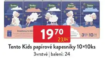 Qanto Tento Kids papírové kapesníky nabídka