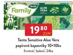Qanto Tento Sensitive Aloe Vera papírové kapesníky nabídka