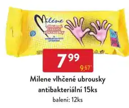 Qanto Milene vlhčené ubrousky antibakteriální nabídka