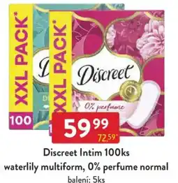 Qanto Discreet Intim waterlily multiform, 0% perfume normal nabídka