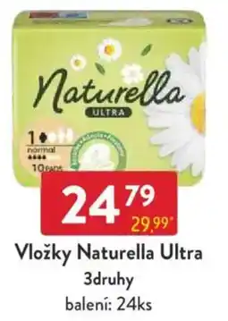 Qanto Vložky Naturella Ultra 3druhy nabídka