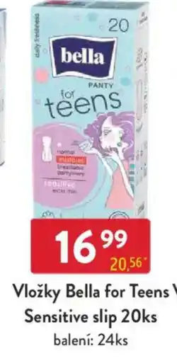 Qanto Vložky Bella for Teens Sensitive slip nabídka