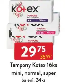 Qanto Tampony Kotex mini, normal, super nabídka