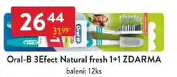 Qanto Oral-B 3Efect Natural fresh 1+1 ZDARMA nabídka