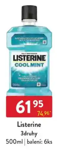 Qanto Listerine 3druhy nabídka