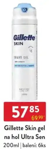Qanto Gillette Skin gel na hol Ultra Sen nabídka
