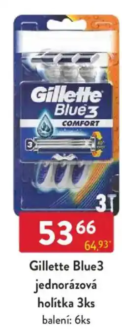 Qanto Gillette Blue3 jednorázová holítka nabídka