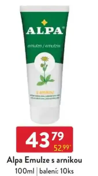 Qanto Alpa Emulze s arnikou nabídka