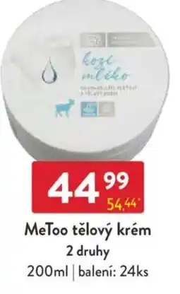 Qanto MeToo tělový krém 2 druhy nabídka