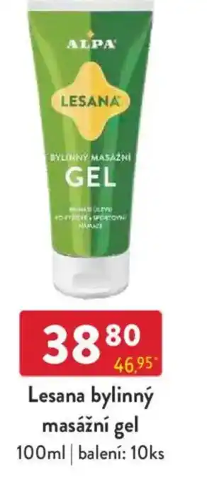 Qanto Lesana bylinný masážní gel nabídka